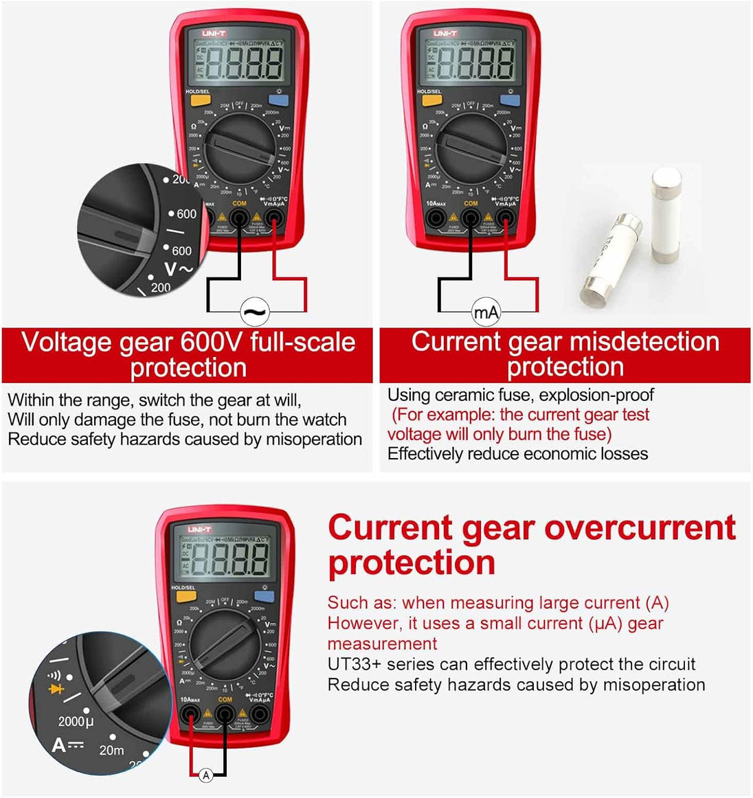Ut93 Multimeter Uni-T UT33A+ Palm Size Digital Multimeter