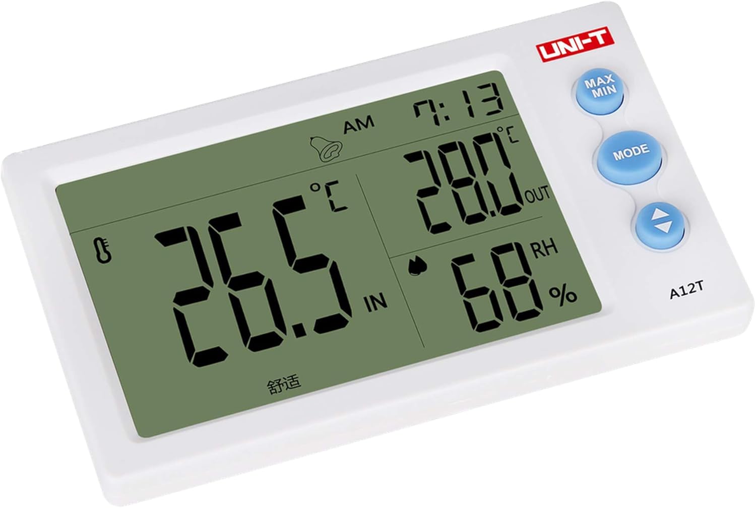 UNI-T A12T(Ce) Portable Mini Temperature & Humidity Meter - Indoor/Outdoor